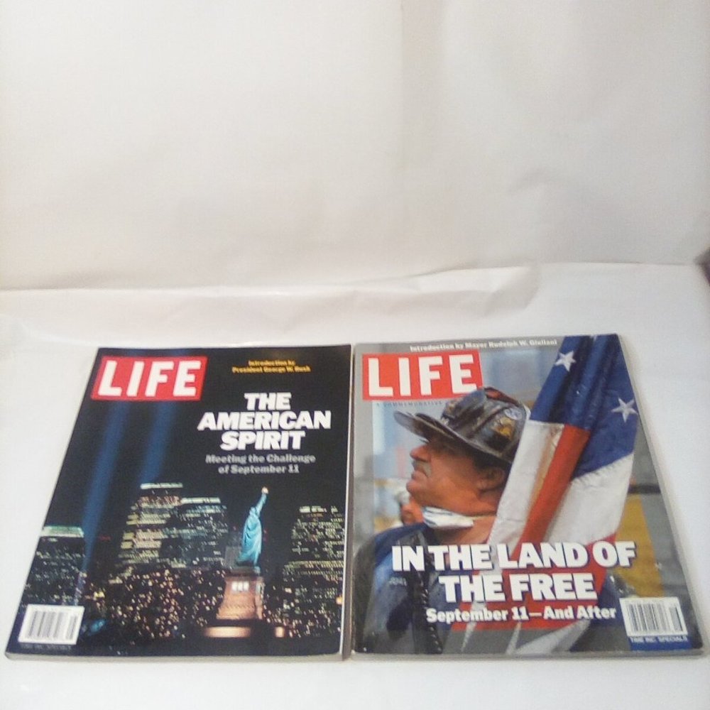 2 Rare Life Magazine books of sep.11 & a Rare Photo of Queen Elizabeth ll